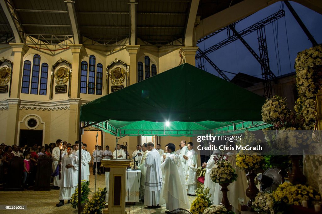 Tacloban's Typhoon Survivors Continue To Rebuild During Holy Week