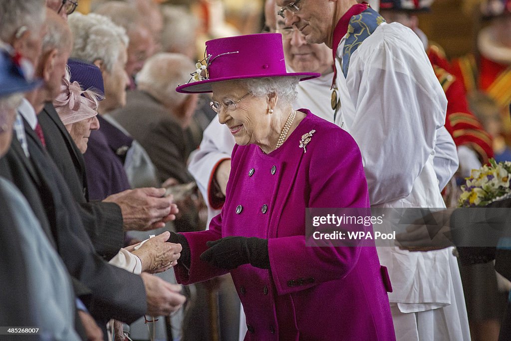 The Queen & Duke Of Edinburgh Attend Royal Maundy Service At Blackburn Cathedral