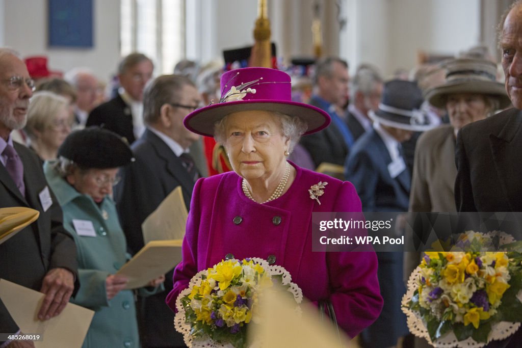 The Queen & Duke Of Edinburgh Attend Royal Maundy Service At Blackburn Cathedral