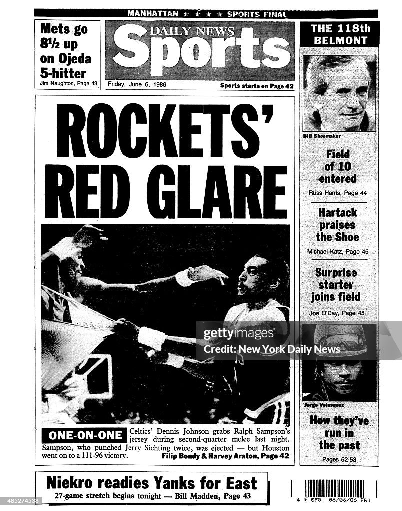 Daily News back page ROCKETS' RED GLARE