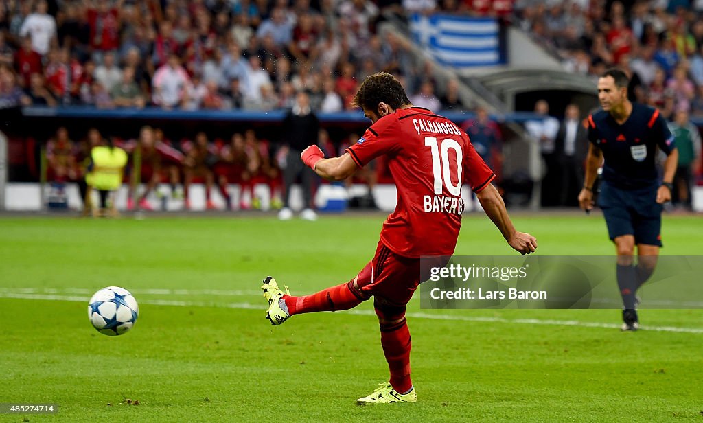 Bayer Leverkusen v SS Lazio  - UEFA Champions League Qualifying Play-Offs Round: Second Leg