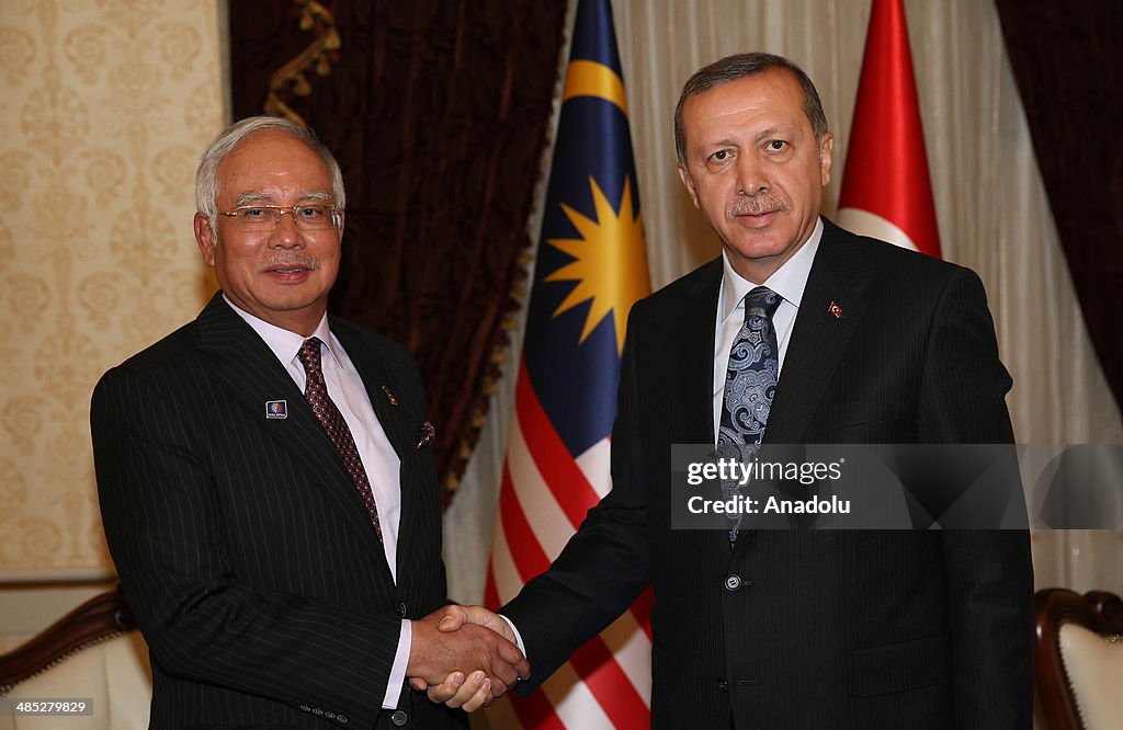 Malaysian PM Najib Razak in Ankara