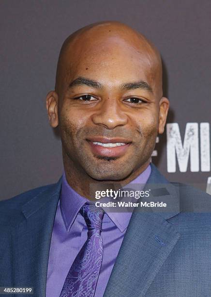 Brandon Victor Dixon attends the Broadway Opening Night Performance of 'Of Mice and Men' at the LongacreTheatre on April 16, 2014 in New York City.