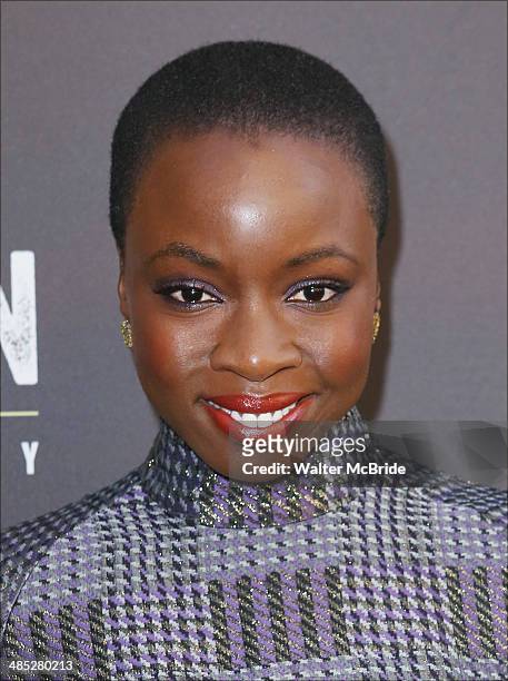 Danai Gurira attends the Broadway Opening Night Performance of 'Of Mice and Men' at the LongacreTheatre on April 16, 2014 in New York City.