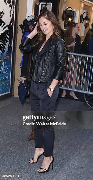 Minka Kelly attends the Broadway Opening Night Performance of 'Of Mice and Men' at the LongacreTheatre on April 16, 2014 in New York City.