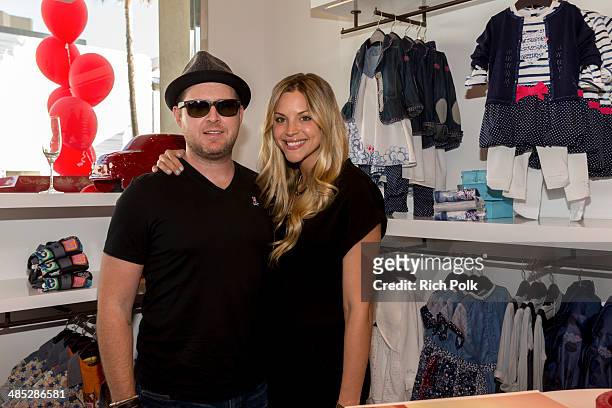 Actor AJ Buckley and Abigail Ochse attend the Catimini Beverly Hills Store Opening Event at Catimini Beverly Hills on April 16, 2014 in Beverly...