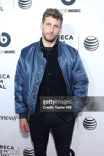 Love me" artist Curtis Kulig attends the 2014 Tribeca Film Festival Opening Night Premiere of "Time Is Illmatic" at The Beacon Theatre on April 16,...