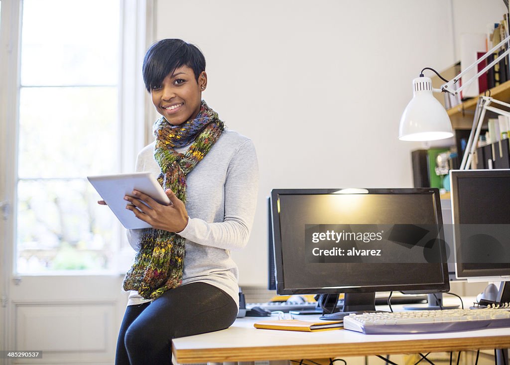 Portrait of a young woman entrepreneur