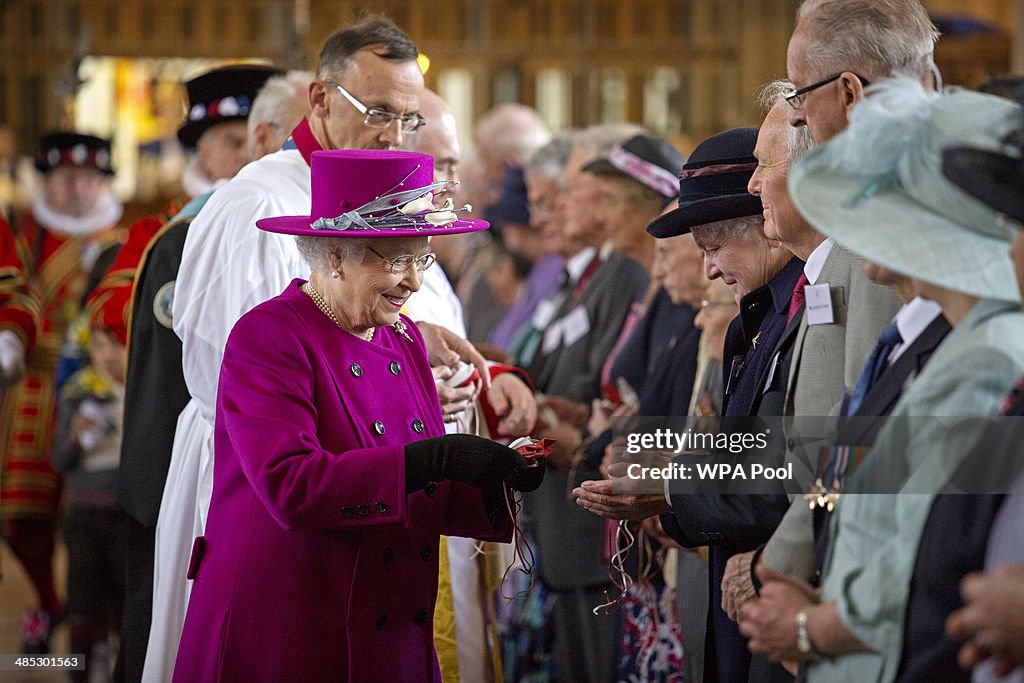 The Queen & Duke Of Edinburgh Attend Royal Maundy Service At Blackburn Cathedral