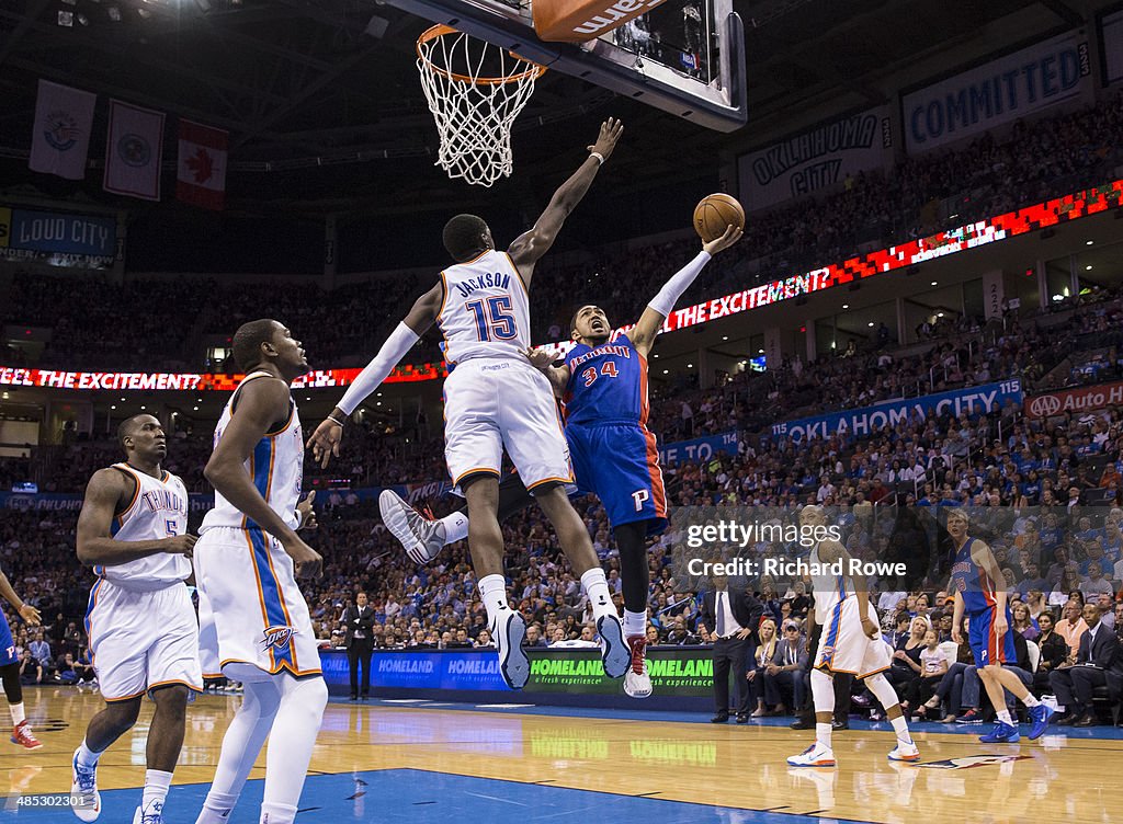 Detroit Pistons v Oklahoma City Thunder