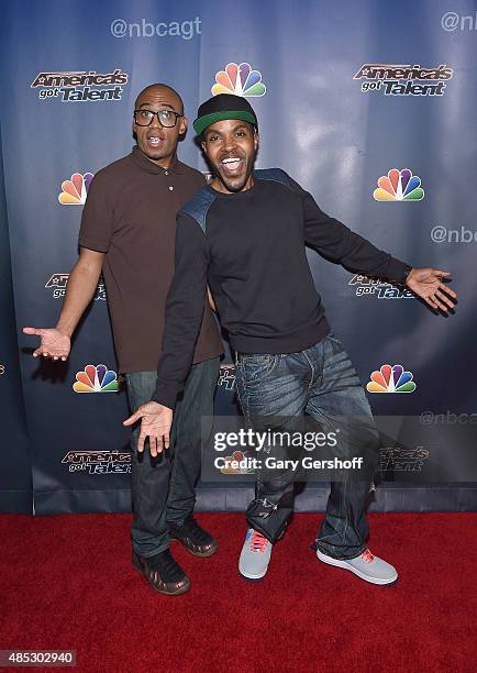 The CraigLewis Band attend the "America's Got Talent" post-show red carpet at Radio City Music Hall on August 26, 2015 in New York City.