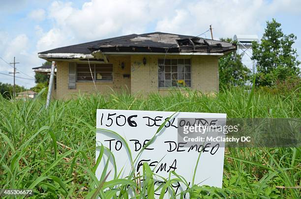 Despite recent economic progress in the city, abandoned properties dot New Orleans, a decade after Hurricane Katrina made landfall Aug. 29 swamping...