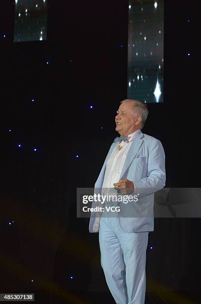 Jim Rogers, American businessman, investor and author, attends an economic forum on August 26, 2015 in Nanjing, Jiangsu Province of China.