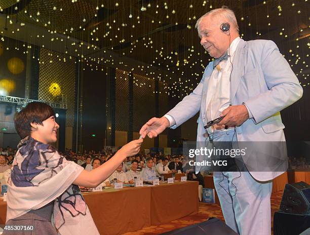 Jim Rogers, American businessman, investor and author, attends an economic forum on August 26, 2015 in Nanjing, Jiangsu Province of China.