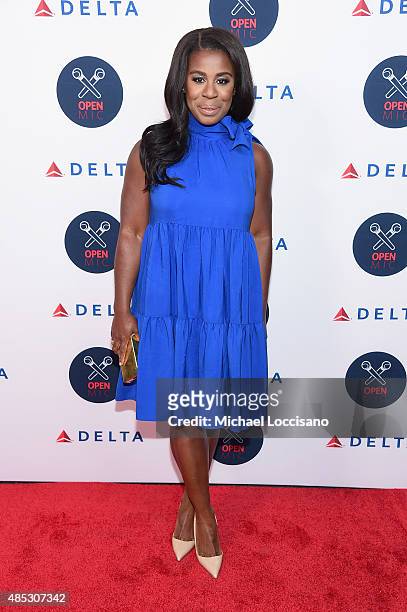 Uzo Aduba attends the 2nd Annual Delta OPEN Mic With Serena Williams at Arena on August 26, 2015 in New York City.