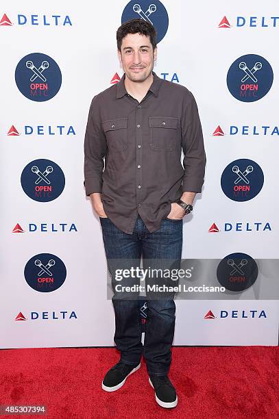 Jason Biggs attends the 2nd Annual Delta OPEN Mic With Serena Williams at Arena on August 26, 2015 in New York City.