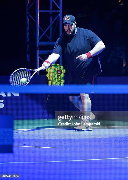 Actor Kevin james partecipates in the 2015 American Express Rally On the River at Pier 97 on August 26, 2015 in New York City.