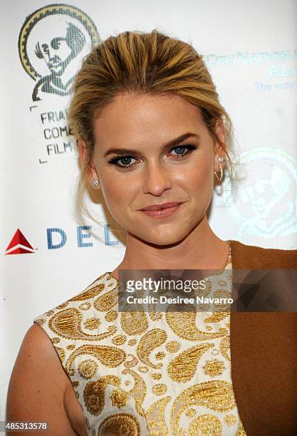 Actress Alice Eve attends The Friars Club Presents An Evening With 'Dirty Weekend' at The Friars Club on August 26, 2015 in New York City.