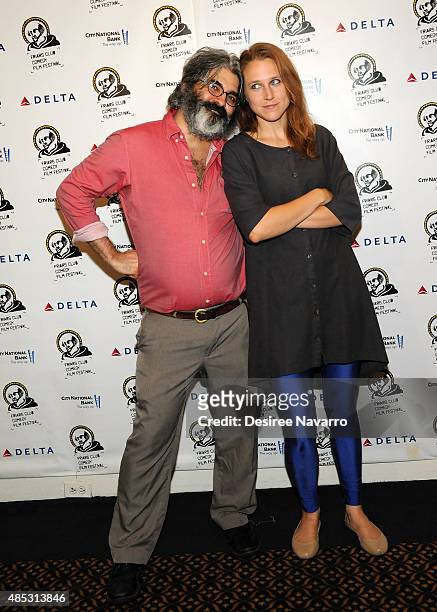 Directors Jorge Torres-Torres and Josephine Decker attend The Friars Club Presents An Evening With 'Dirty Weekend' at The Friars Club on August 26,...