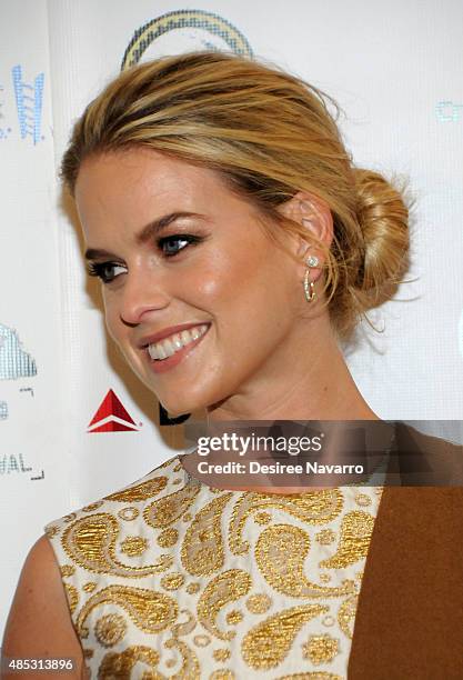 Actress Alice Eve attends The Friars Club Presents An Evening With 'Dirty Weekend' at The Friars Club on August 26, 2015 in New York City.