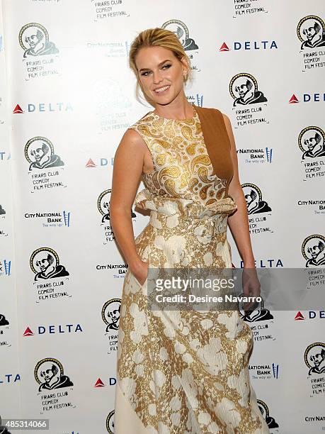 Actress Alice Eve attends The Friars Club Presents An Evening With 'Dirty Weekend' at The Friars Club on August 26, 2015 in New York City.