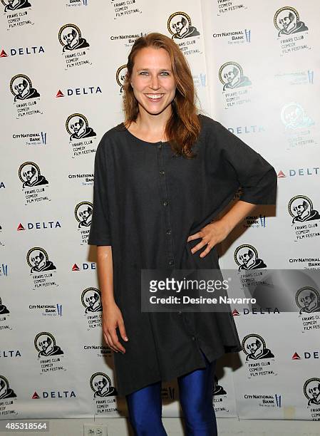 Director Josephine Decker attends The Friars Club Presents An Evening With 'Dirty Weekend' at The Friars Club on August 26, 2015 in New York City.