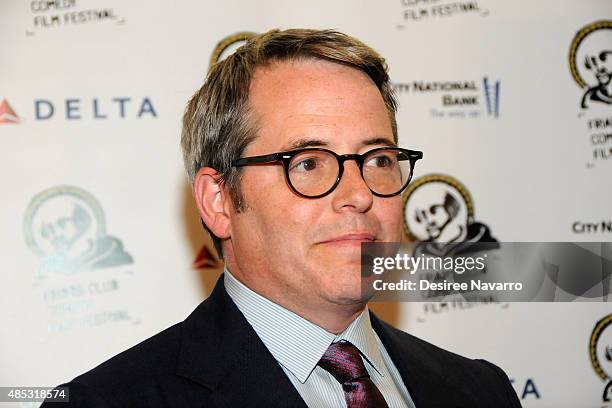 Actor Matthew Broderick attends The Friars Club Presents An Evening With 'Dirty Weekend' at The Friars Club on August 26, 2015 in New York City.