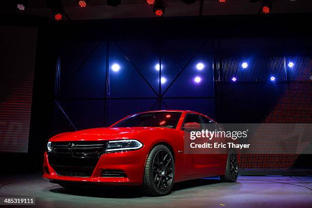 The 2015 Dodge Charger is unveiled during a media preview of the 2014 New York International Auto Show in New York. The show opens with a sneak...