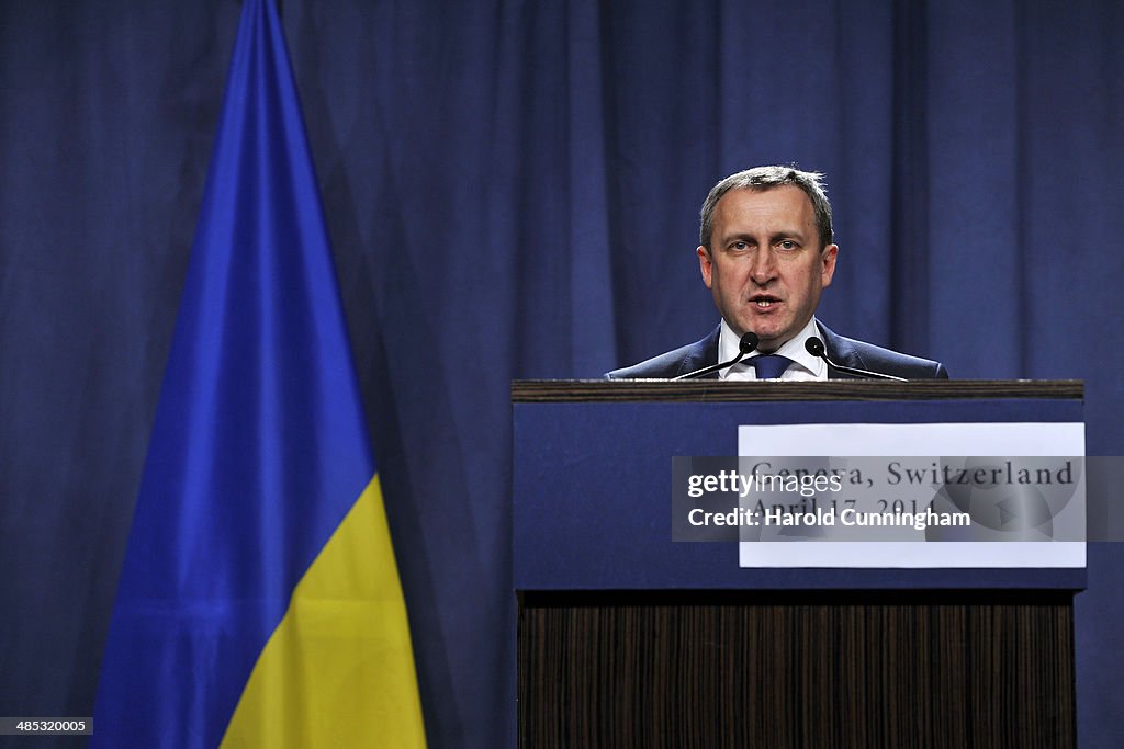 Crisis Talks On Ukraine Are Held In Geneva