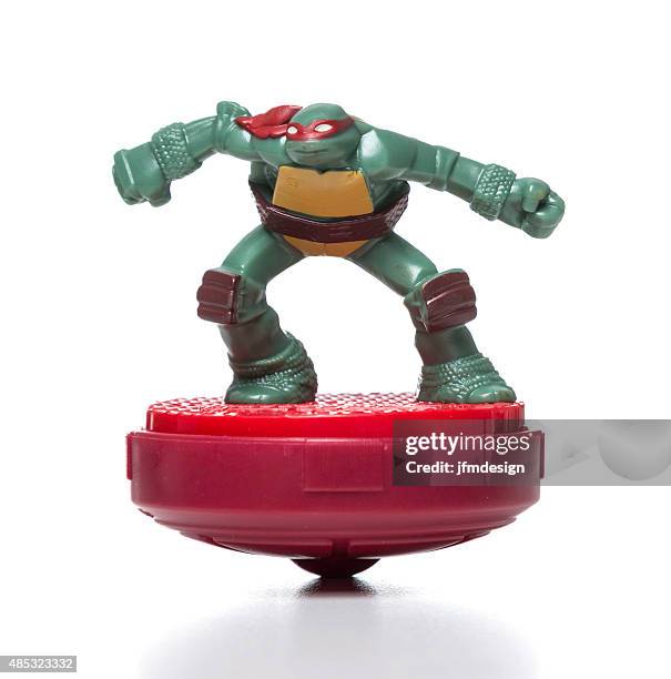 raphael mcdonalds happy meal toy - toy tortoise stock pictures, royalty-free photos & images