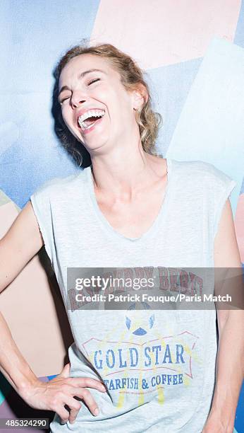 Actor Claire Keim is photographed for Paris Match on June 12, 2014 in Paris, France.