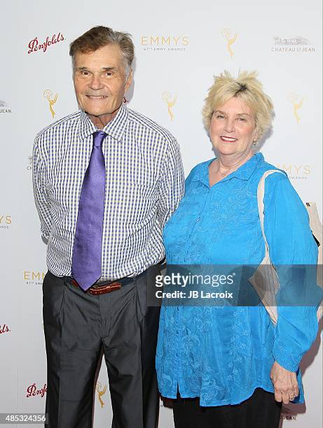 Fred Willard, left and Mary Lovell arrive at the Television Academy hosts cocktail reception to celebrate Daytime Programming Peer Group held at...