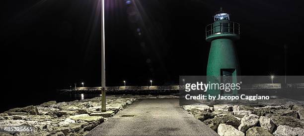 civitanova marche lighthouse - jacopo caggiano foto e immagini stock