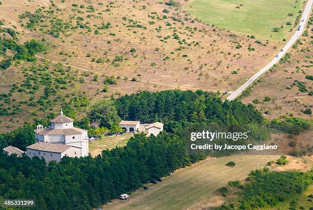 the sanctuary of macereto - jacopo caggiano stock pictures, royalty-free photos & images