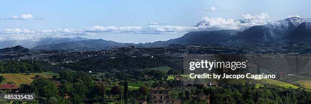 the appennini from macerata - jacopo caggiano stock-fotos und bilder