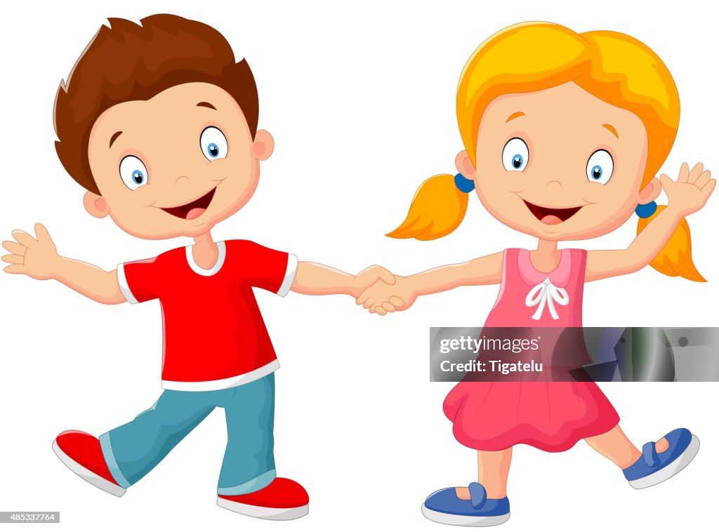 Niños De Dibujos Animados De La Mano De Retención Para Niños Ilustración de stock - Getty Images Niños De Dibujos Animados De La Mano De Retención Para Niños Ilustración de stock - Getty Images