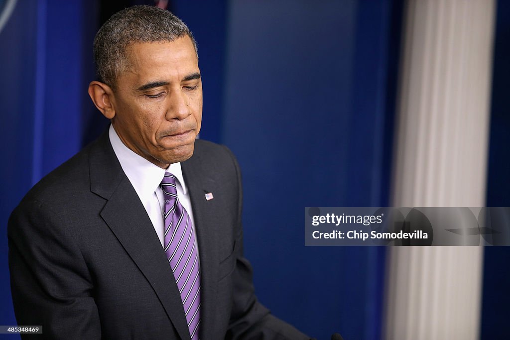 President Obama Makes Statement On Tensions In Ukraine