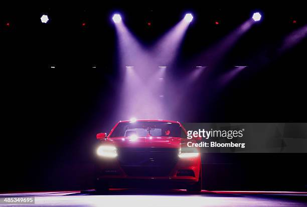 The 2015 Chrysler Group LLC Dodge Charger vehicle is unveiled during the 2014 New York International Auto Show in New York, U.S., on Thursday, April...
