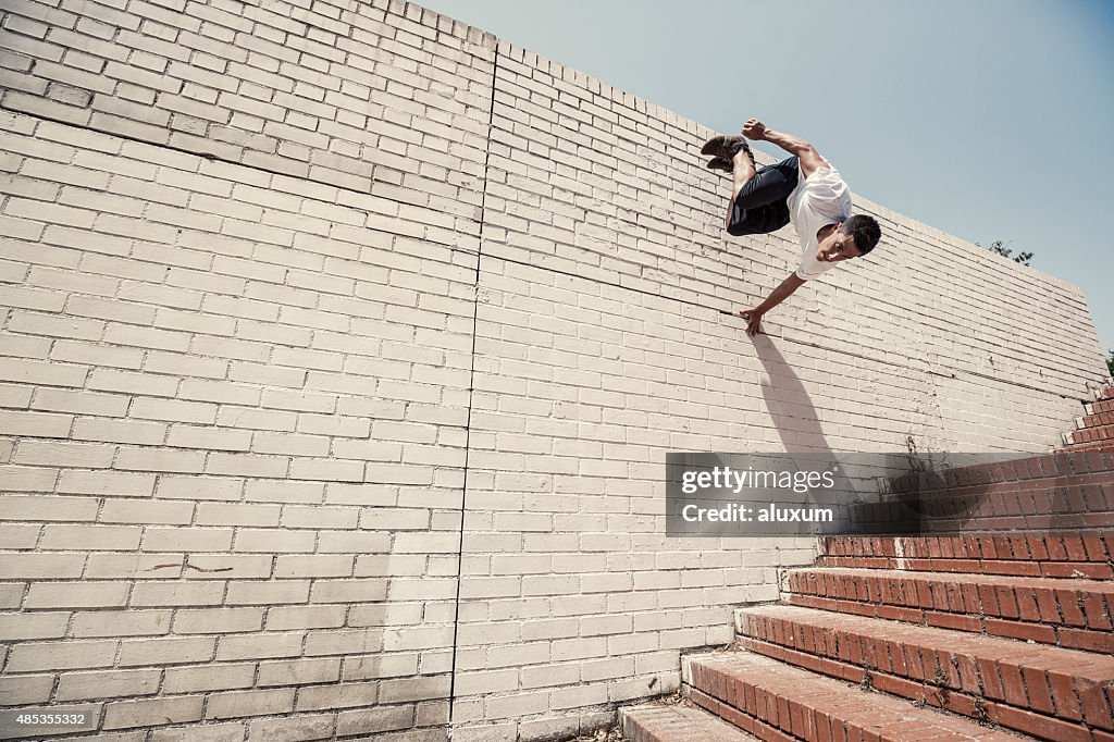 Parkour dans la ville