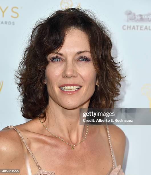 Actress Stacy Haiduk attends a cocktail reception hosted by the Academy of Television Arts & Sciences celebrating the Daytime Peer Group at Montage...