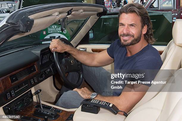 Stephan Luca attends the Hamburg-Berlin Klassik Ralleye 2015 at Olympiastadion on August 27, 2015 in Berlin, Germany.