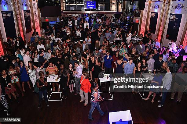 View of Atmosphere at the 2nd Annual Delta OPEN Mic With Serena Williams at Arena on August 26, 2015 in New York City.