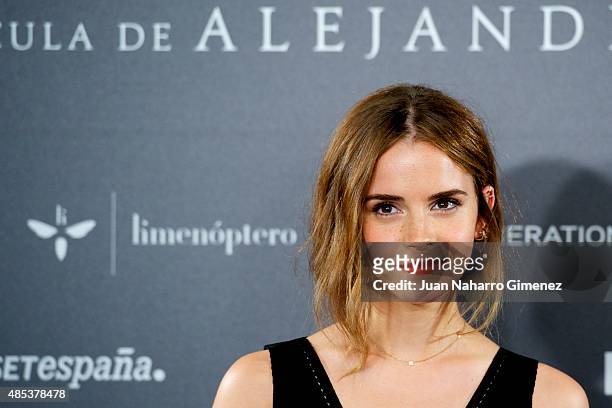 Actress Emma Watson attends the 'Regression' photocall at Villamagna Hotel on August 27, 2015 in Madrid, Spain.