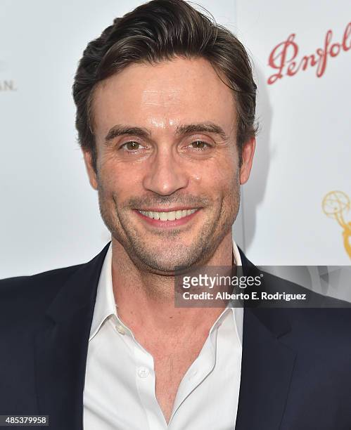 Actor Daniel Goddard attends a cocktail reception hosted by the Academy of Television Arts & Sciences celebrating the Daytime Peer Group at Montage...