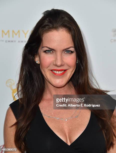 Actress Kira Reed Lorsch attends a cocktail reception hosted by the Academy of Television Arts & Sciences celebrating the Daytime Peer Group at...