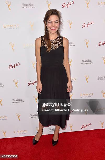 Actress Amelia Heinle attends a cocktail reception hosted by the Academy of Television Arts & Sciences celebrating the Daytime Peer Group at Montage...