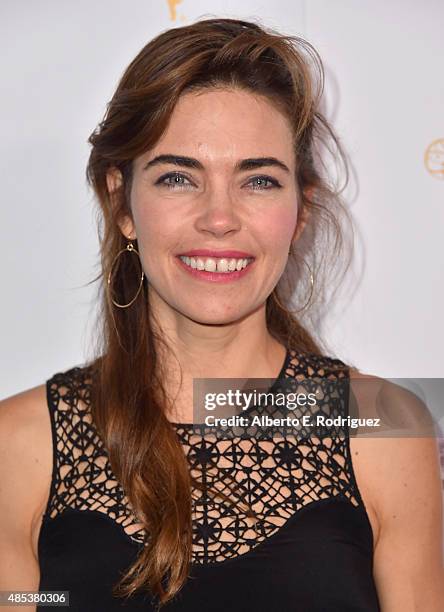 Actress Amelia Heinle attends a cocktail reception hosted by the Academy of Television Arts & Sciences celebrating the Daytime Peer Group at Montage...