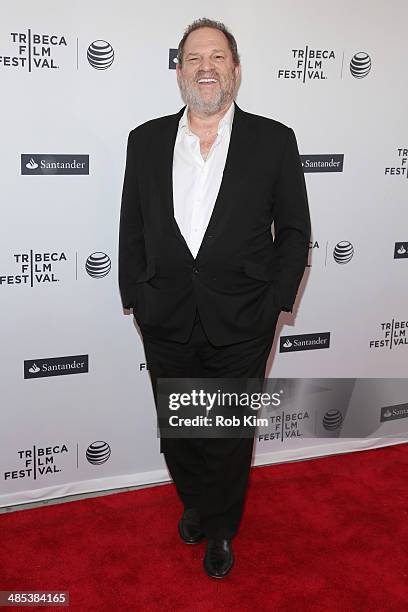 Harvey Weinstein attends the "Dior and I" Premiere during the 2014 Tribeca Film Festival at the SVA Theater on April 17, 2014 in New York City.