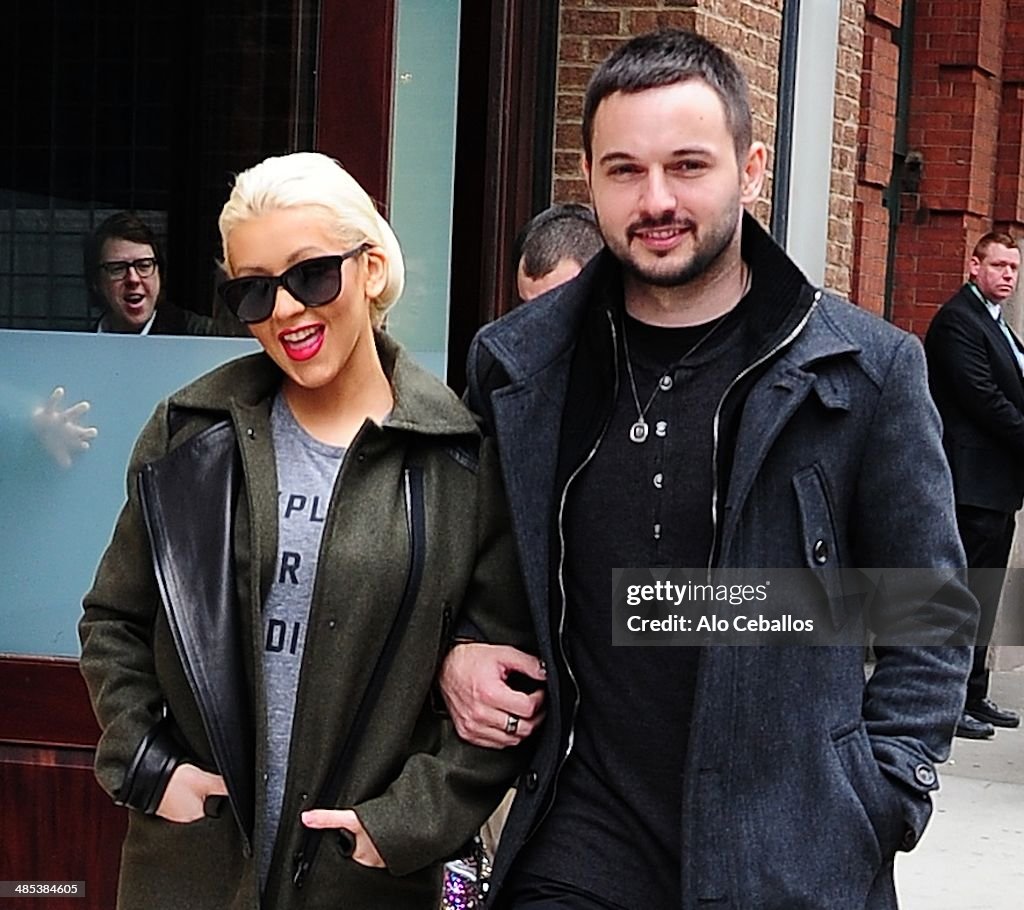 Celebrity Sightings In New York City - April 17, 2014