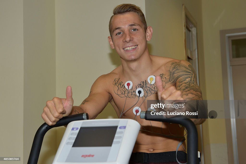 AS Roma Unveils Signing Lucas Digne